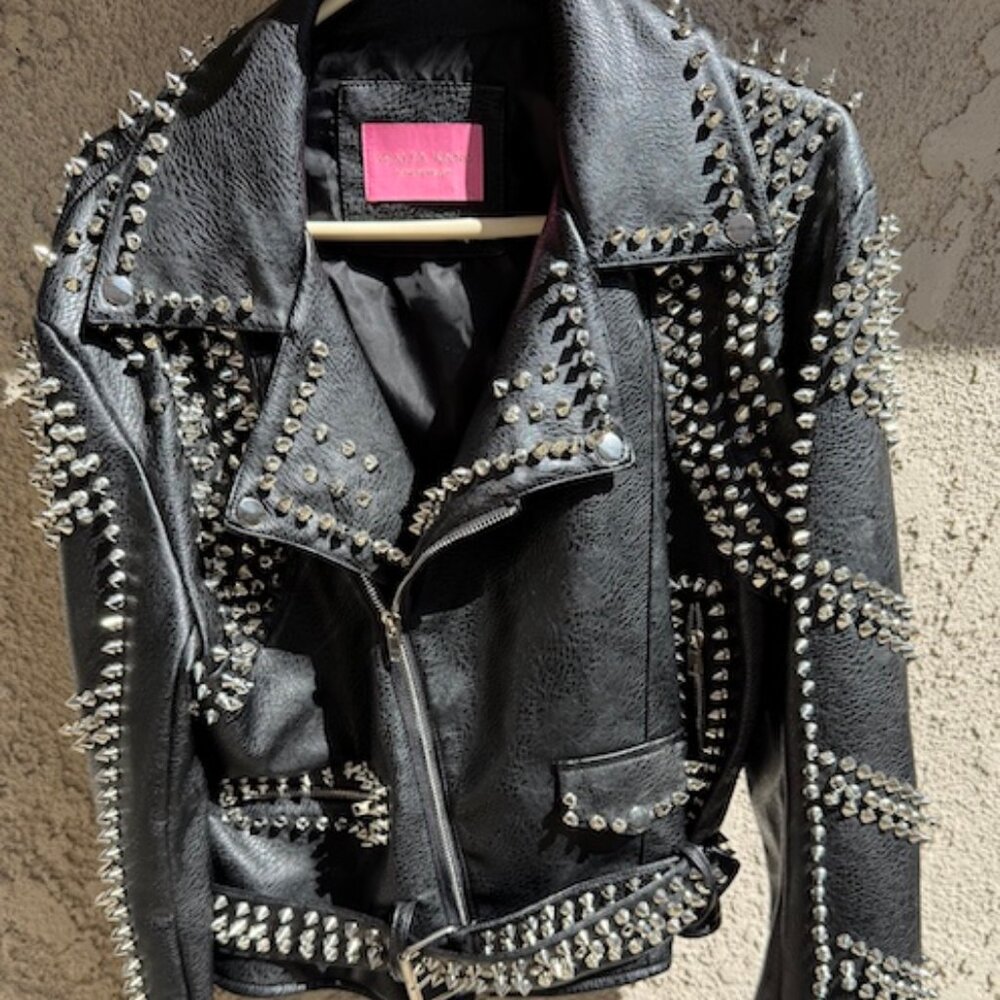Cool Azalea Wang studded Biker jacket size XL